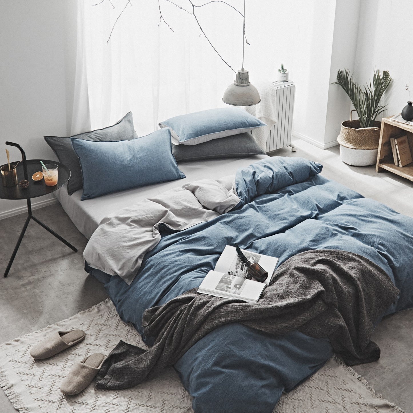 PureHaven Washed Cotton Bedding Set