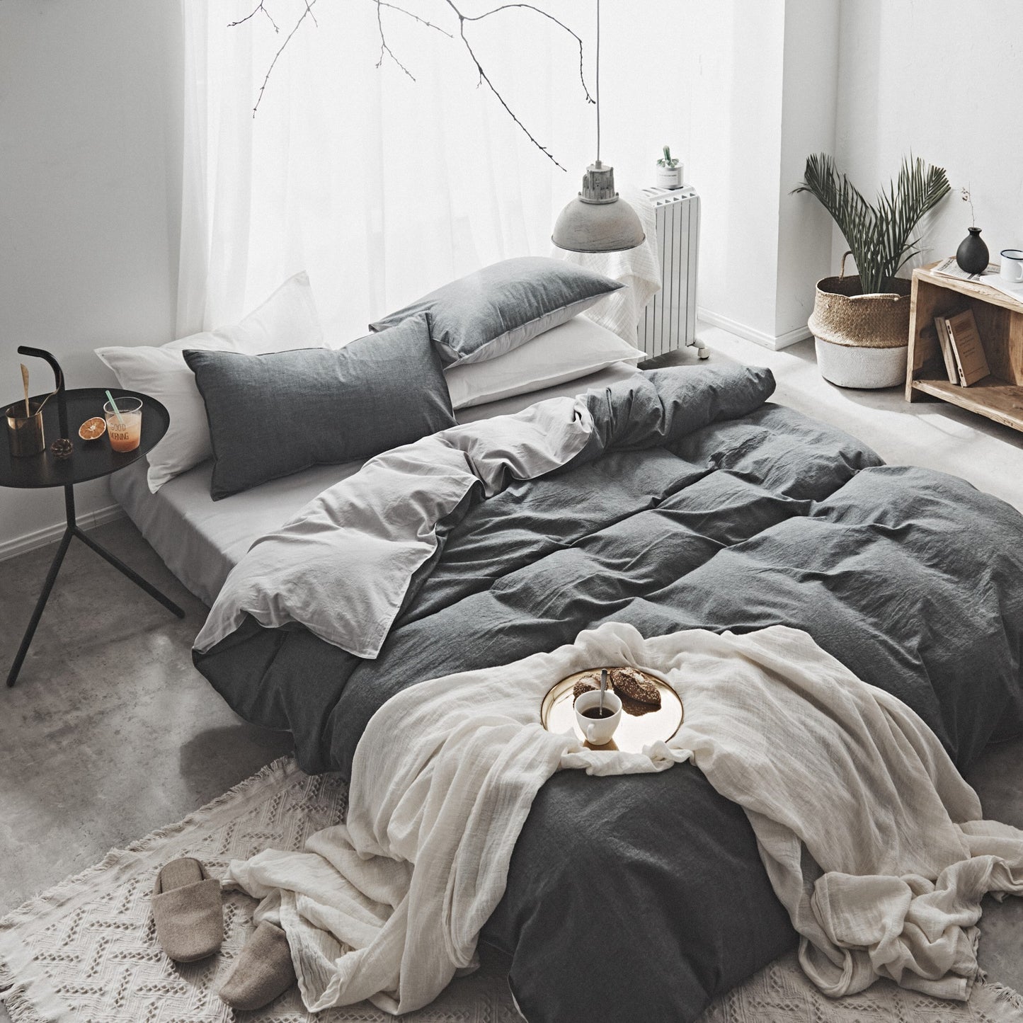 PureHaven Washed Cotton Bedding Set
