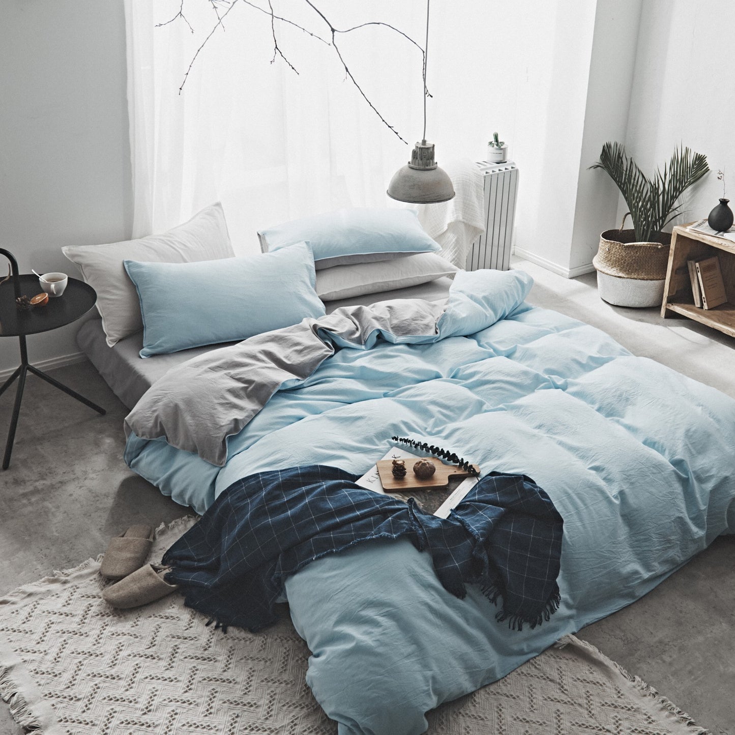 PureHaven Washed Cotton Bedding Set