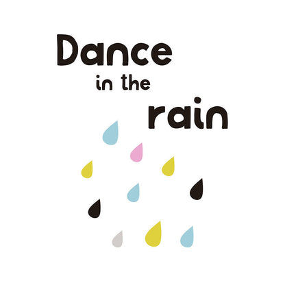 Whimsical Bunny & Rain Wall Art Set