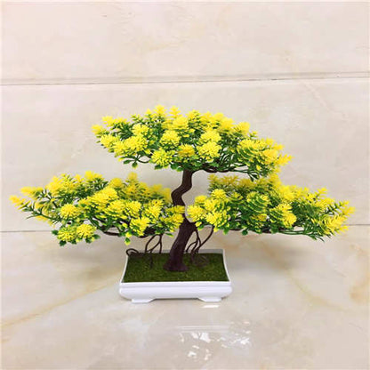 Zen-Style Artificial Bonsai Tree-Realistic Home Accent