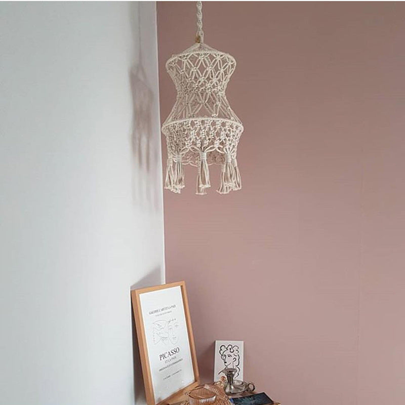 Rustic Tassel Light shade for Ceiling Lamp