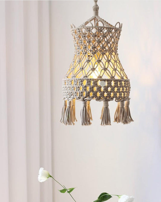 Rustic Tassel Light shade for Ceiling Lamp