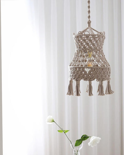 Rustic Tassel Light shade for Ceiling Lamp
