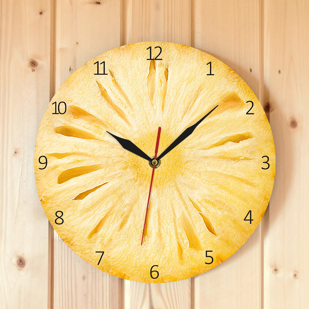 Citrus Slice Acrylic Wall Clock – Fresh Fruit-Inspired Modern Decor