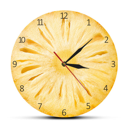 Citrus Slice Acrylic Wall Clock – Fresh Fruit-Inspired Modern Decor