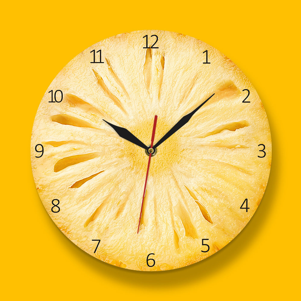 Citrus Slice Acrylic Wall Clock – Fresh Fruit-Inspired Modern Decor