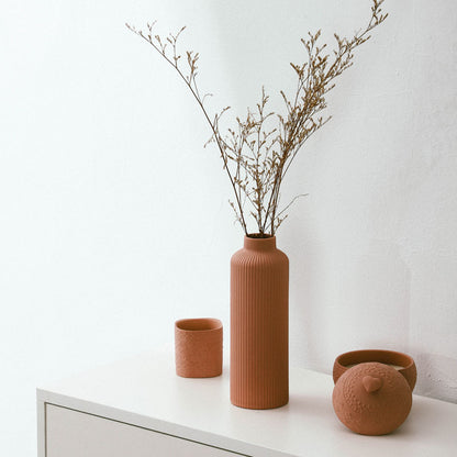Minimalist Nordic Ceramic Vases – Elegant Matte Finish Home Decor