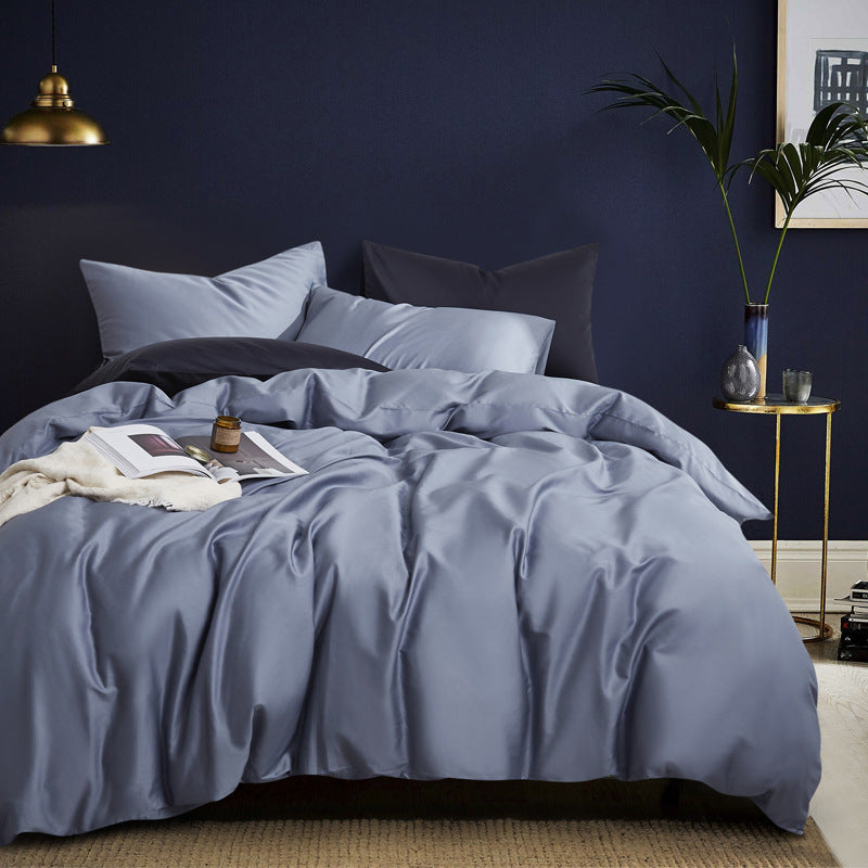CloudBliss™ Satin Touch Bedding Set – 4-Piece Soft Luxe Collection