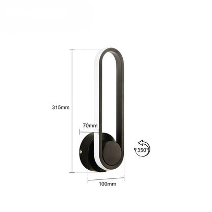 LumoWave™ Modern Sculptural LED Wall Light