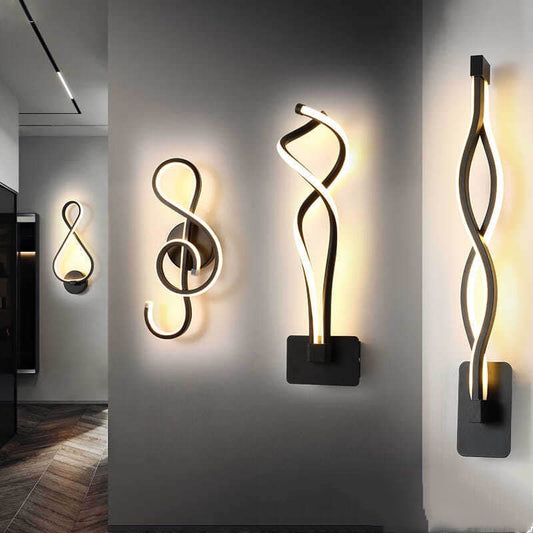 LumoWave™ Modern Sculptural LED Wall Light