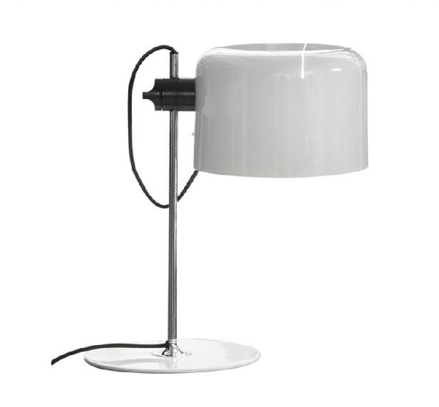 LumoArc™ Minimalist Black & White Table Lamp – Modern Living Room Accent
