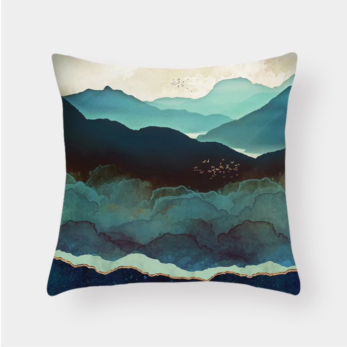 Scenic Landscape Decorative Cushion Cover – Boho Modern Pillowcase