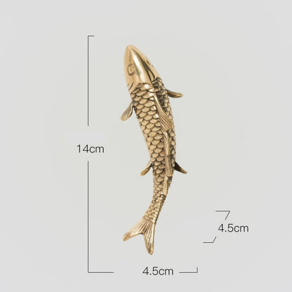 Coral Tree & Carp Wall Sculpture – Luxe Metal Wall Art