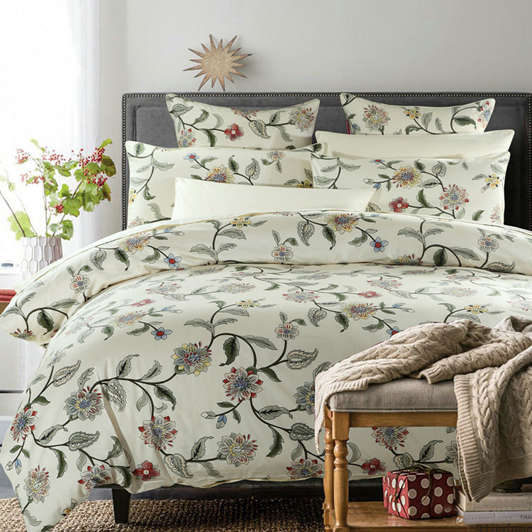 Blossom Breeze – 100% Cotton Floral Printed Sheet Set