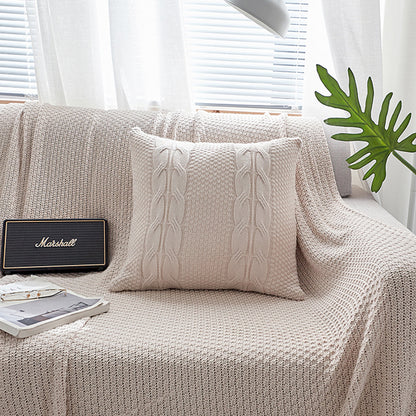 Nordic Cable Knit Pillow Cover