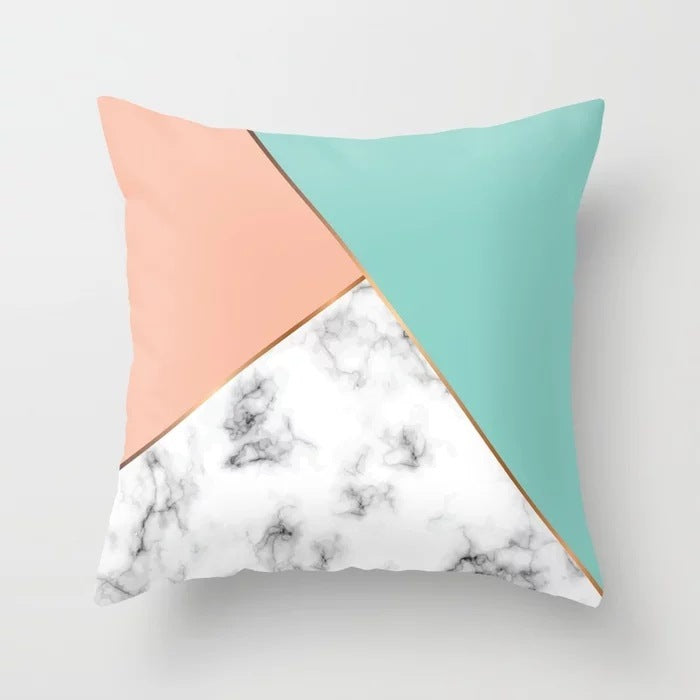 Nordic Luxe Geometric Cushion Cover