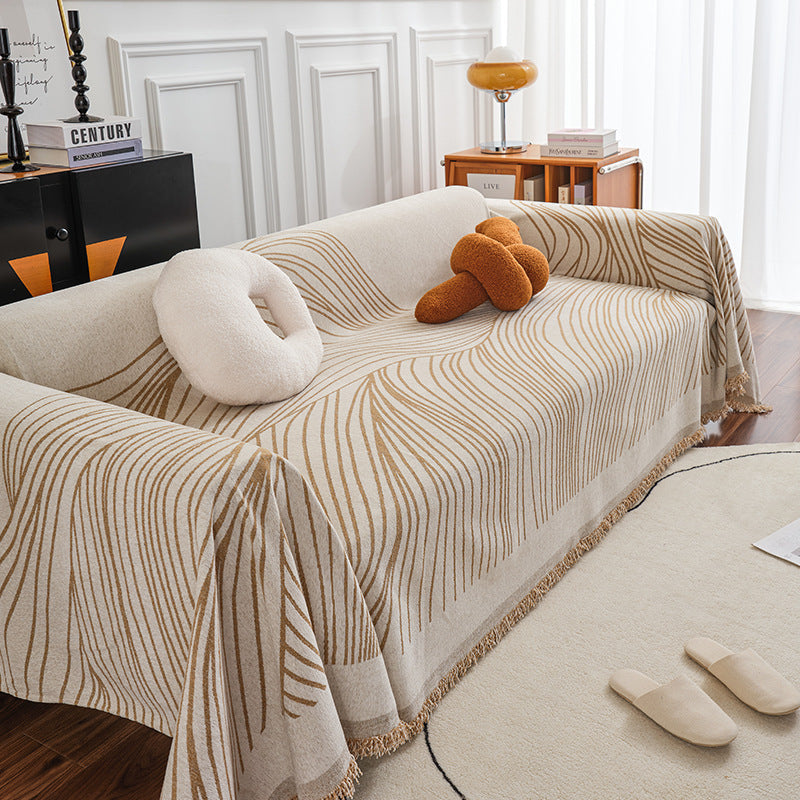 LuxeLine Chenille Sofa Throw