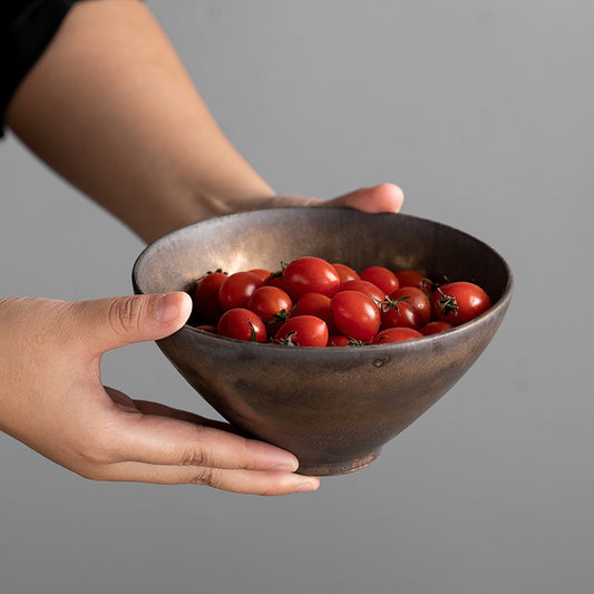 Japanese-Inspired Porcelain Ramen & Salad Bowl – Vintage Ceramic Serving Dish