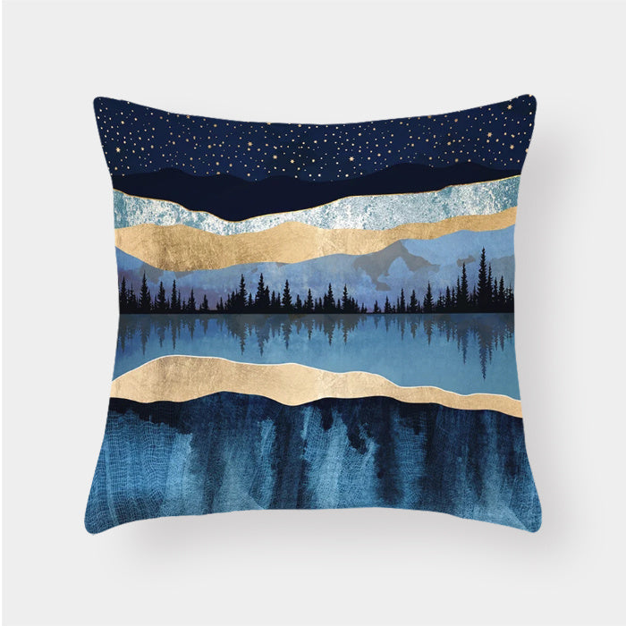 Scenic Landscape Decorative Cushion Cover – Boho Modern Pillowcase