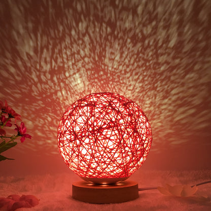 LunaGlow Rattan Sphere Lamp