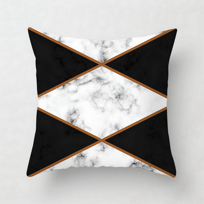 Nordic Luxe Geometric Cushion Cover
