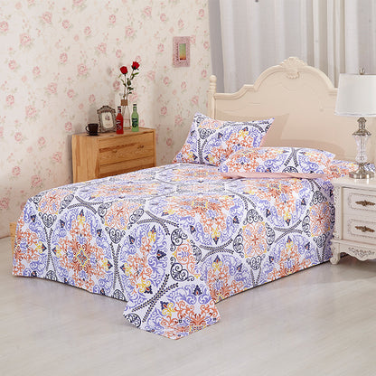 Blossom Breeze – 100% Cotton Floral Printed Sheet Set
