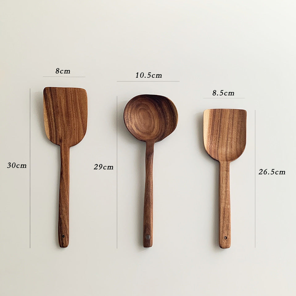 Modern Teak Cooking Utensils