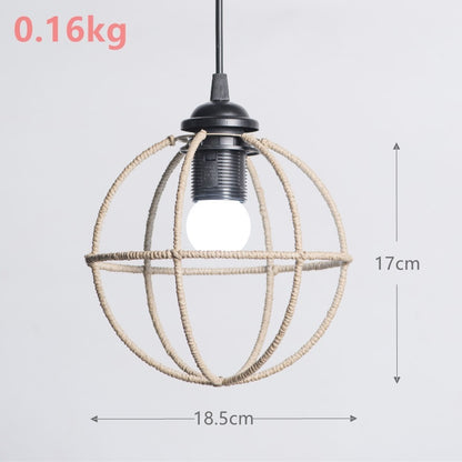 TerraGlow Woven Pendant Lamps – Handcrafted Paper String Shades