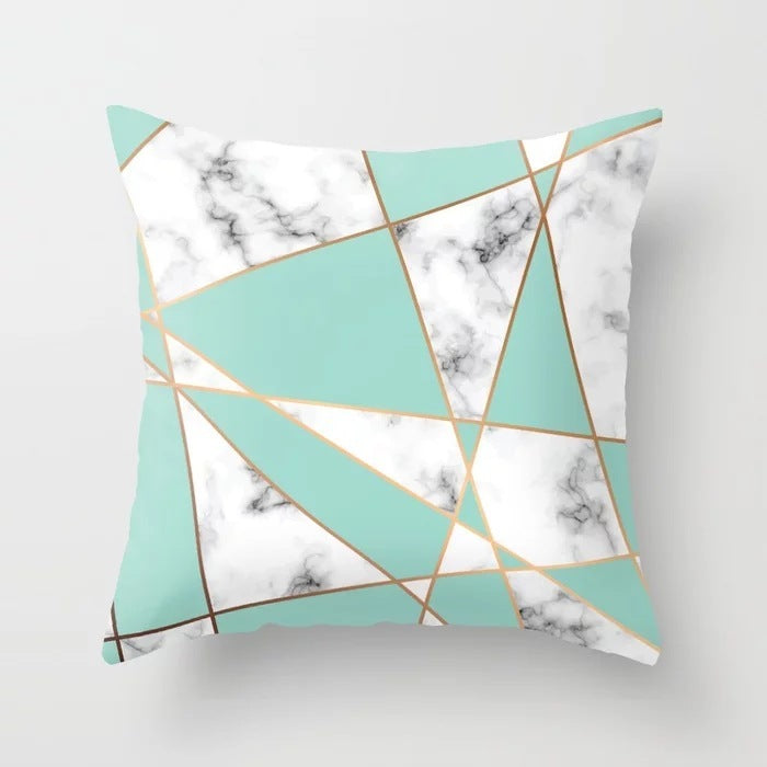 Nordic Luxe Geometric Cushion Cover
