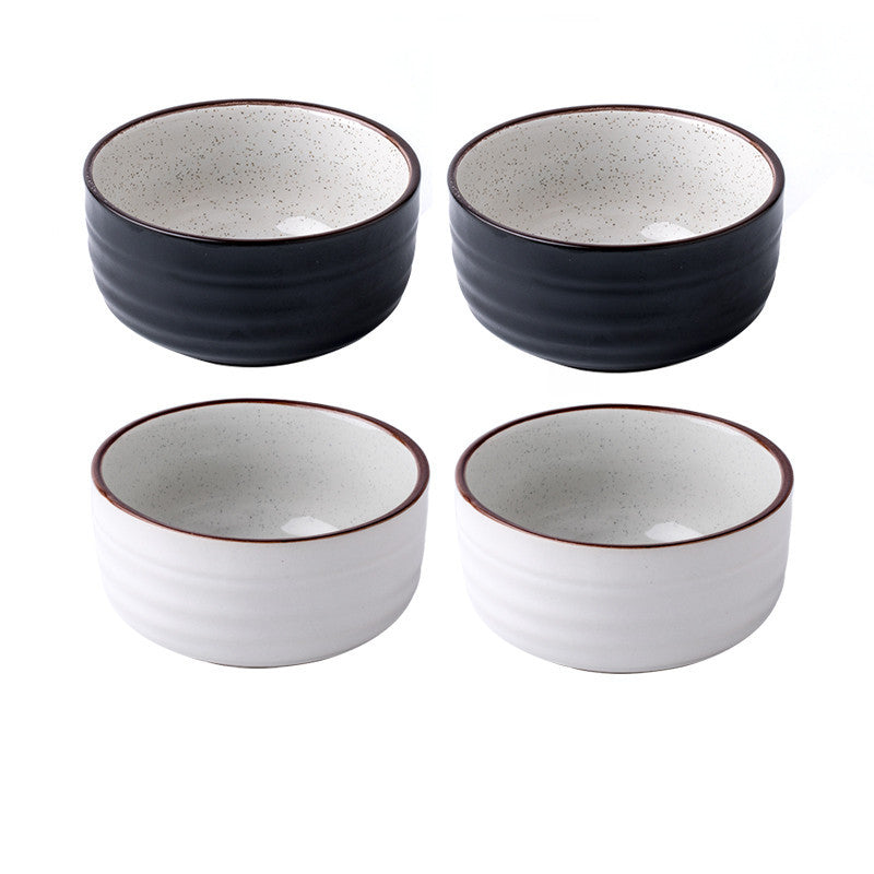 Monotone Ceramic Rice Bowel- Modern Japanese Style