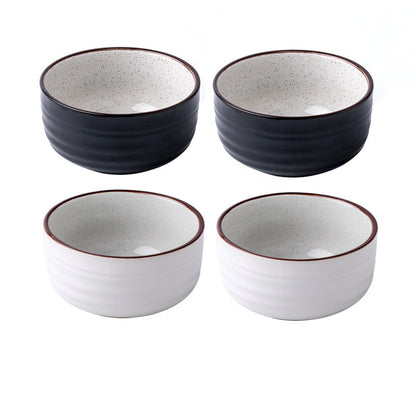 Monotone Ceramic Rice Bowel- Modern Japanese Style