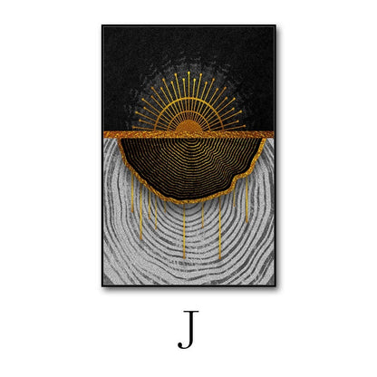 NovaForm™ Abstract Wall Art – Modern Canvas Painting with Aluminum Frame