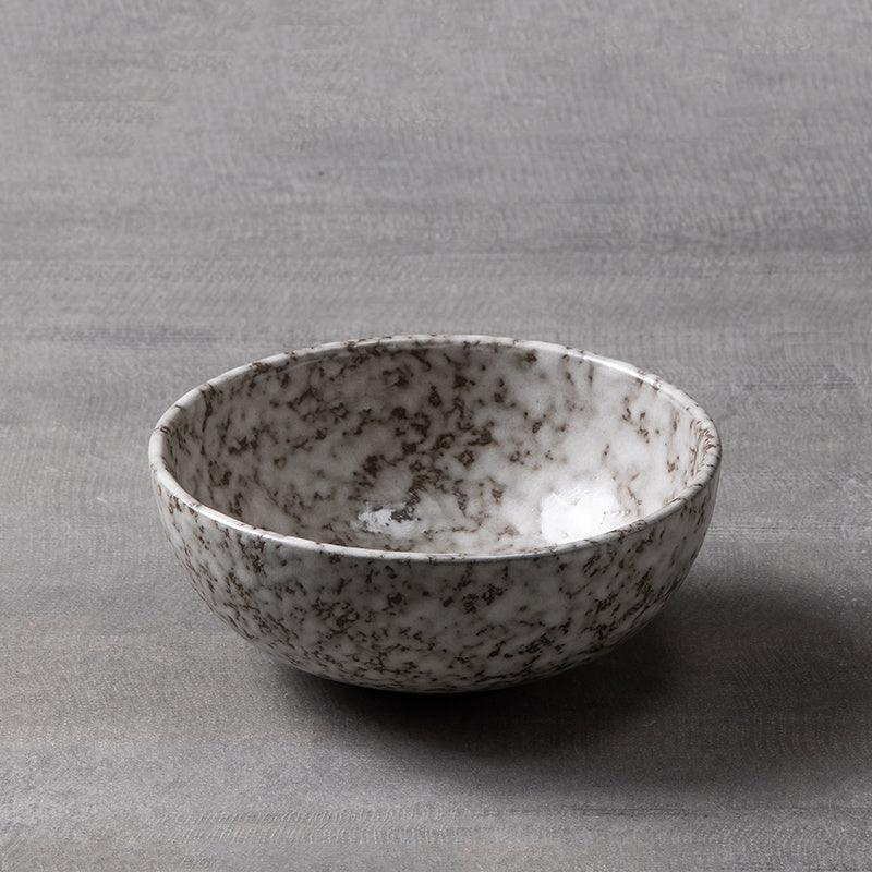 Snow in Stone – Glazed Ceramic Salad Bowl