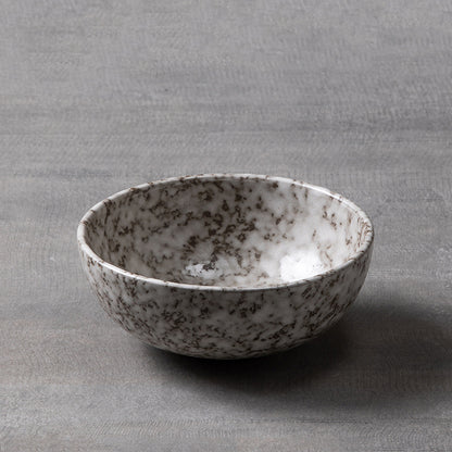 Snow in Stone – Glazed Ceramic Salad Bowl