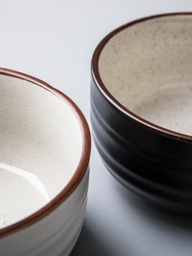 Monotone Ceramic Rice Bowel- Modern Japanese Style