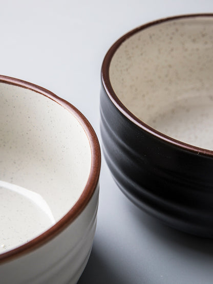 Monotone Ceramic Rice Bowel- Modern Japanese Style