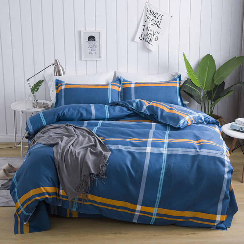 Soft Aloe Cotton Bed Sheet – Dormitory & Home Comfort