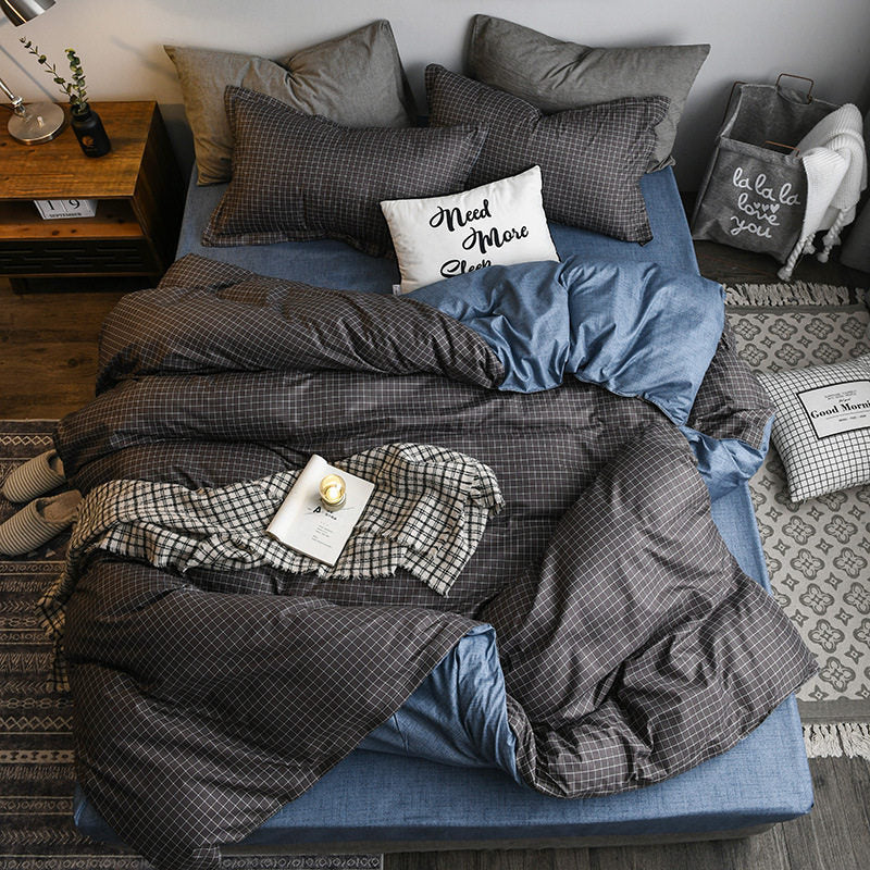 Luxury 4-Piece Bedding Set – Duvet Cover, Bed Sheet & Pillowcases