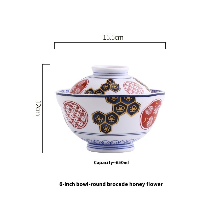 Whispers of Japan – Porcelain Stew Bowl with Lid