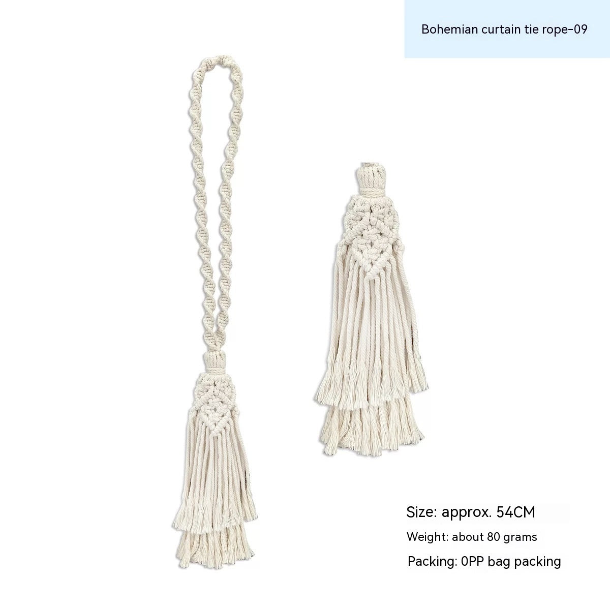 Boho Embrace – Handwoven Curtain Tiebacks