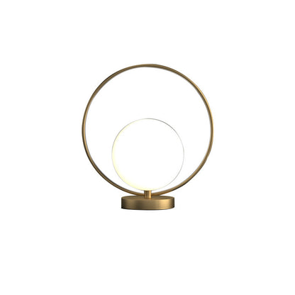 Modern Halo Orb LED Bedside Lamp – Minimalist Nightstand Light