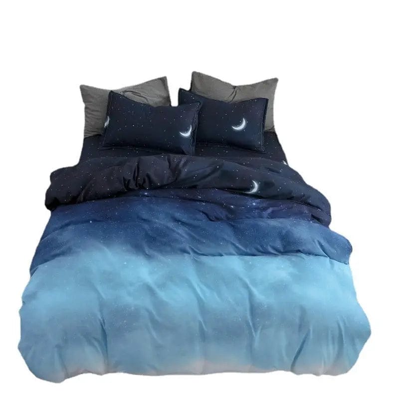 4-Piece Printed Bedding Set – Soft Sanded Cotton, Multiple Sizes by Simple Homes