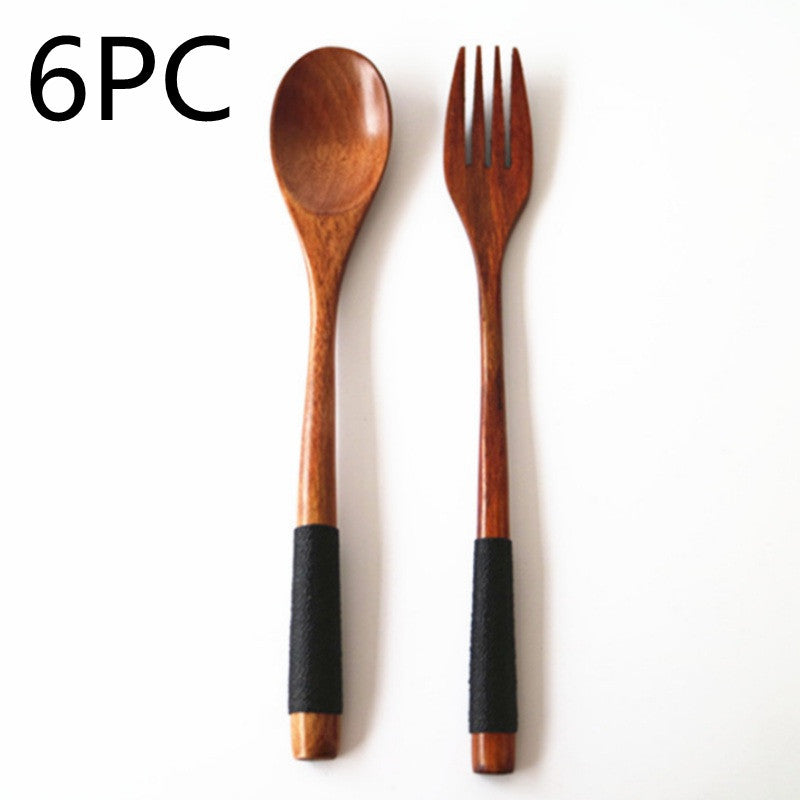 Artisan Wooden Spoon and Fork Set
