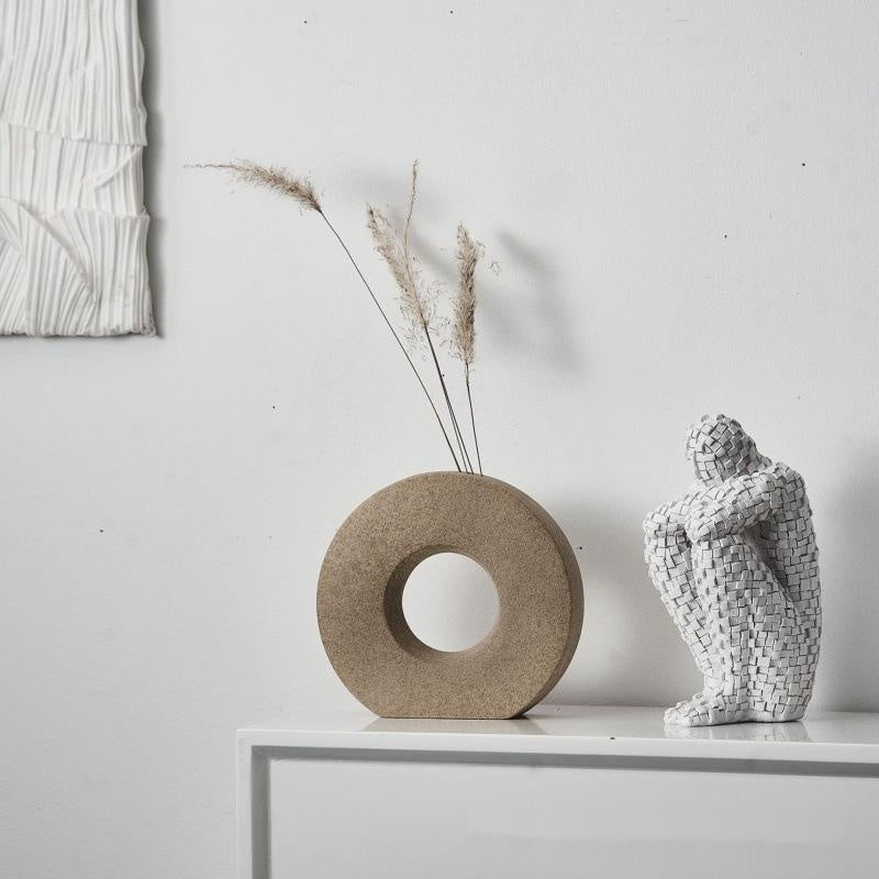 Luna Ring Ceramic Vase Collection