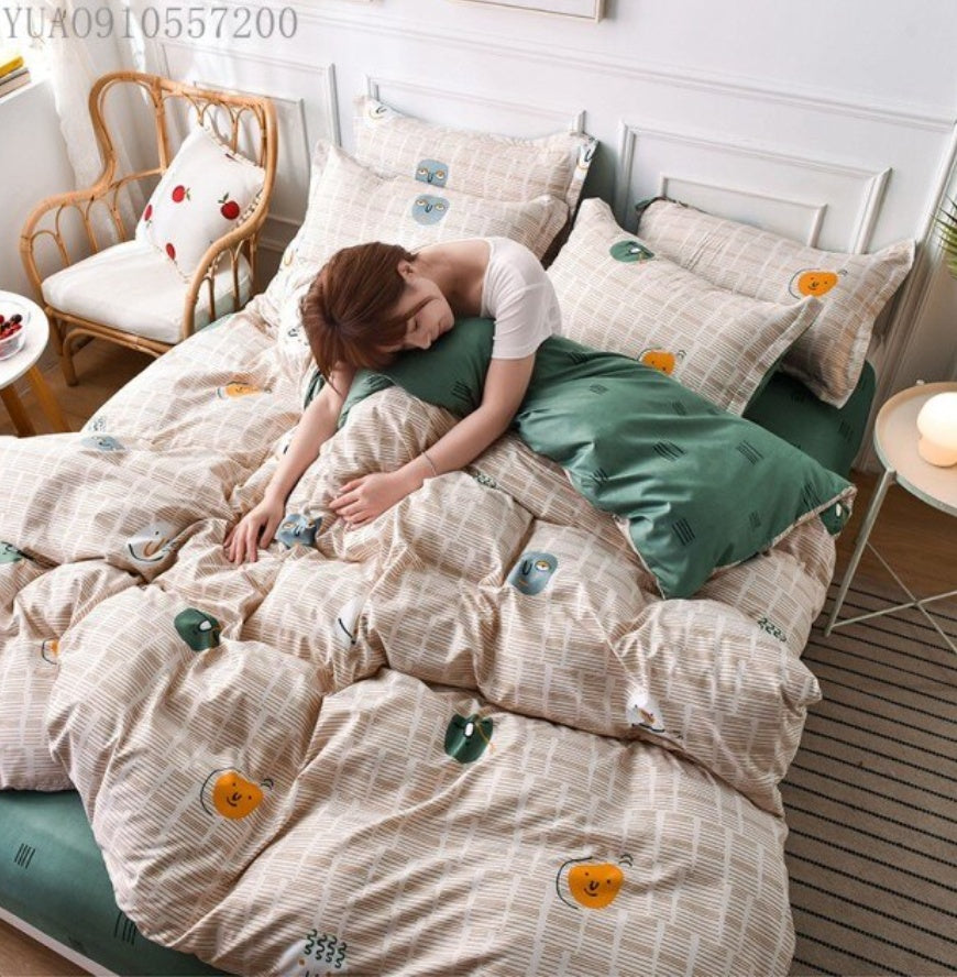 Aloe Cotton Quilted Bedding Set – 3 or 4 Pieces