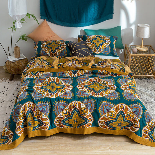 Soft Cotton Summer Quilt for Bed & Office – Lightweight Air Conditioner Blanket