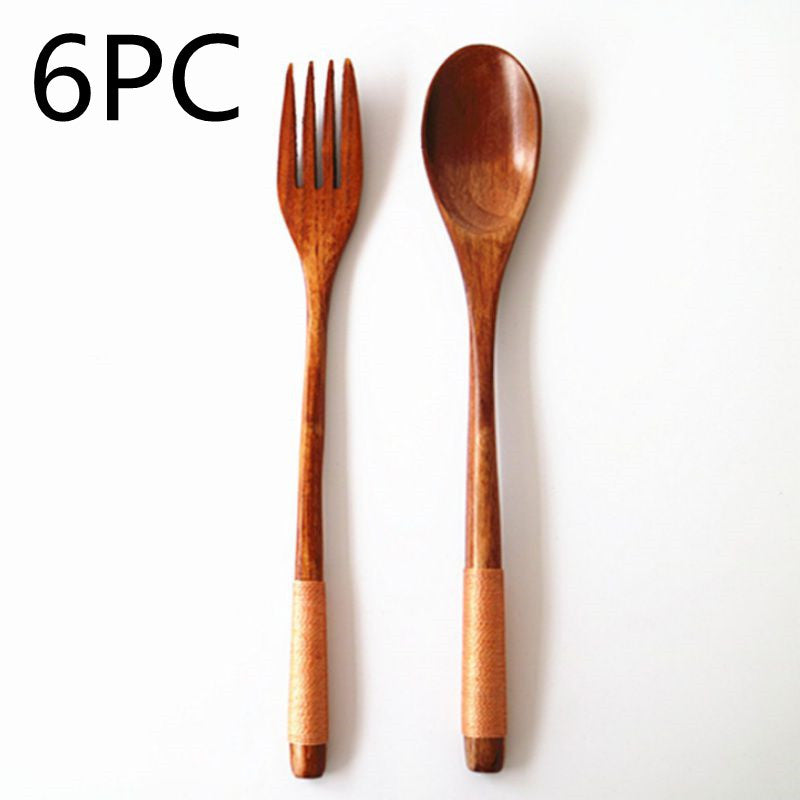 Artisan Wooden Spoon and Fork Set