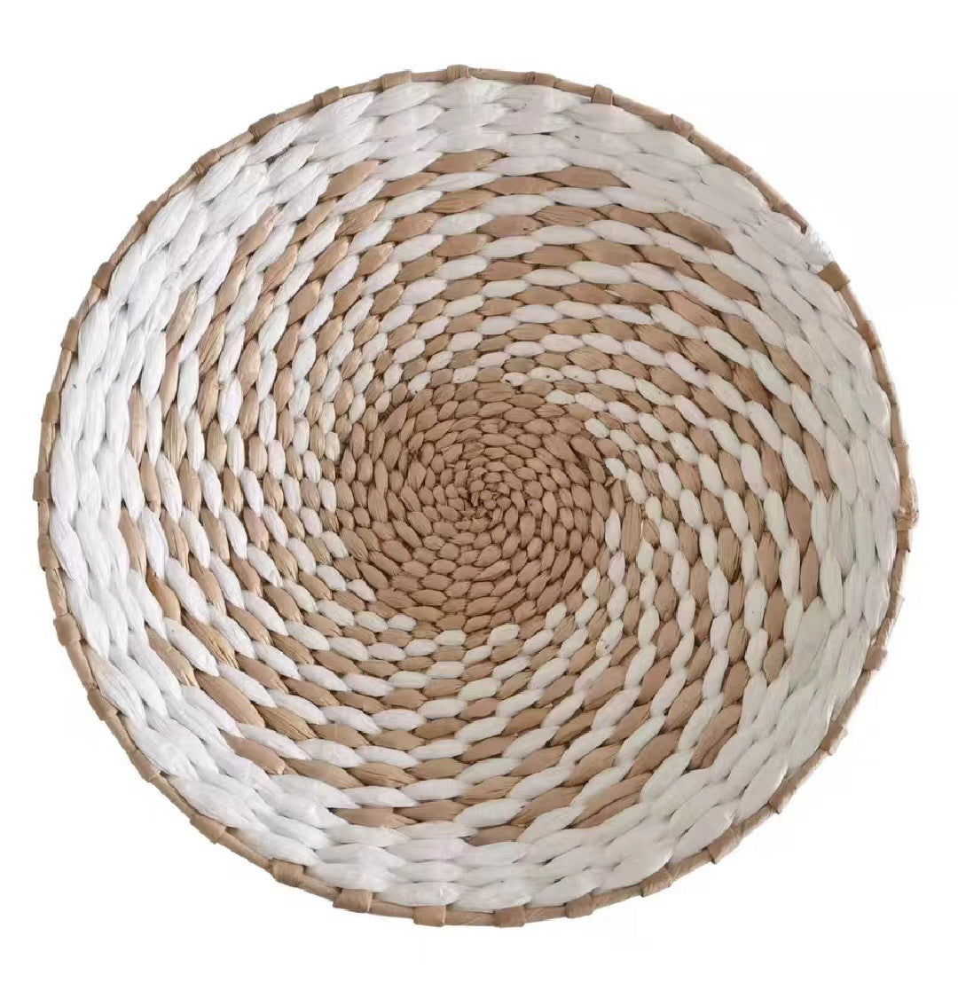 Boho Woven Wall Art Set- Handmade Rattan & Macrame Decor
