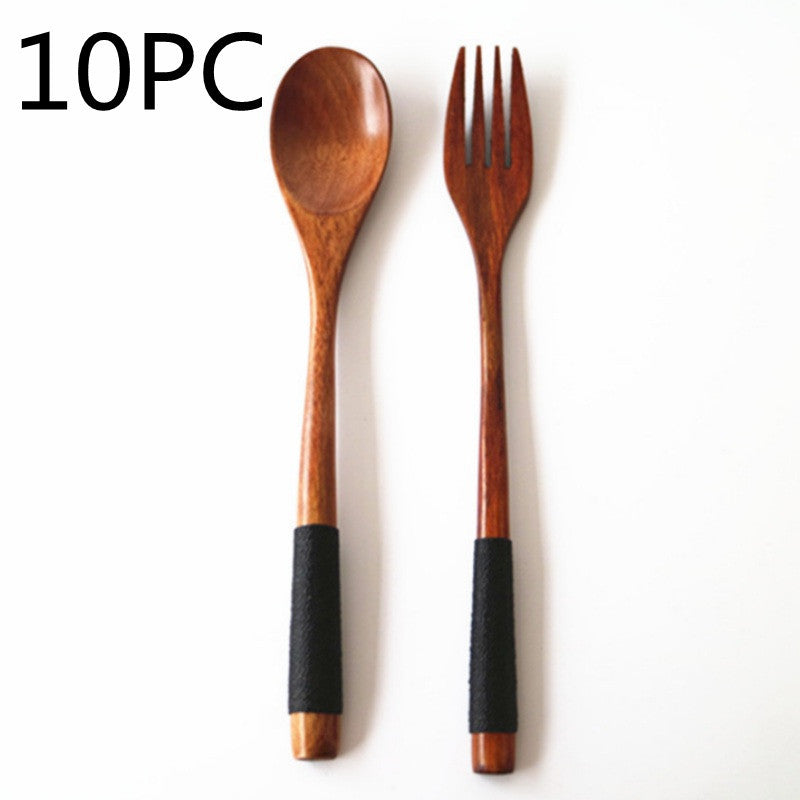 Artisan Wooden Spoon and Fork Set